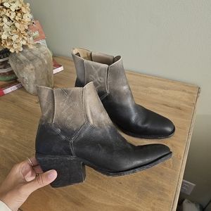 Free People × Farylrobin Dover William Ombre Rustic Western Boots